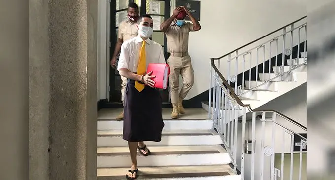 Joshua Rahman outside the High Court in Suva. Photo: Ashna Kumar