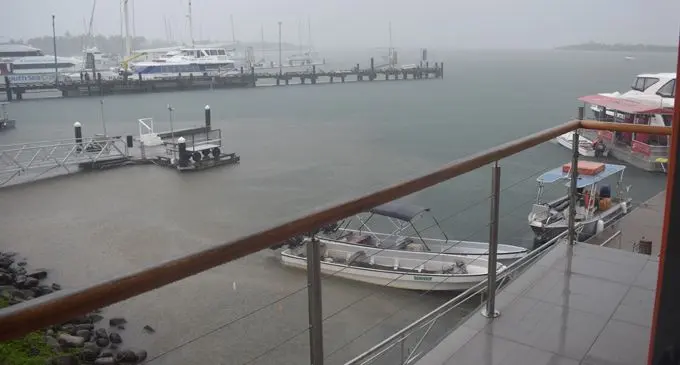 Fuel spillage was evident at the Port Denarau Marina yesterday. Photo: WAISEA NASOKIA
