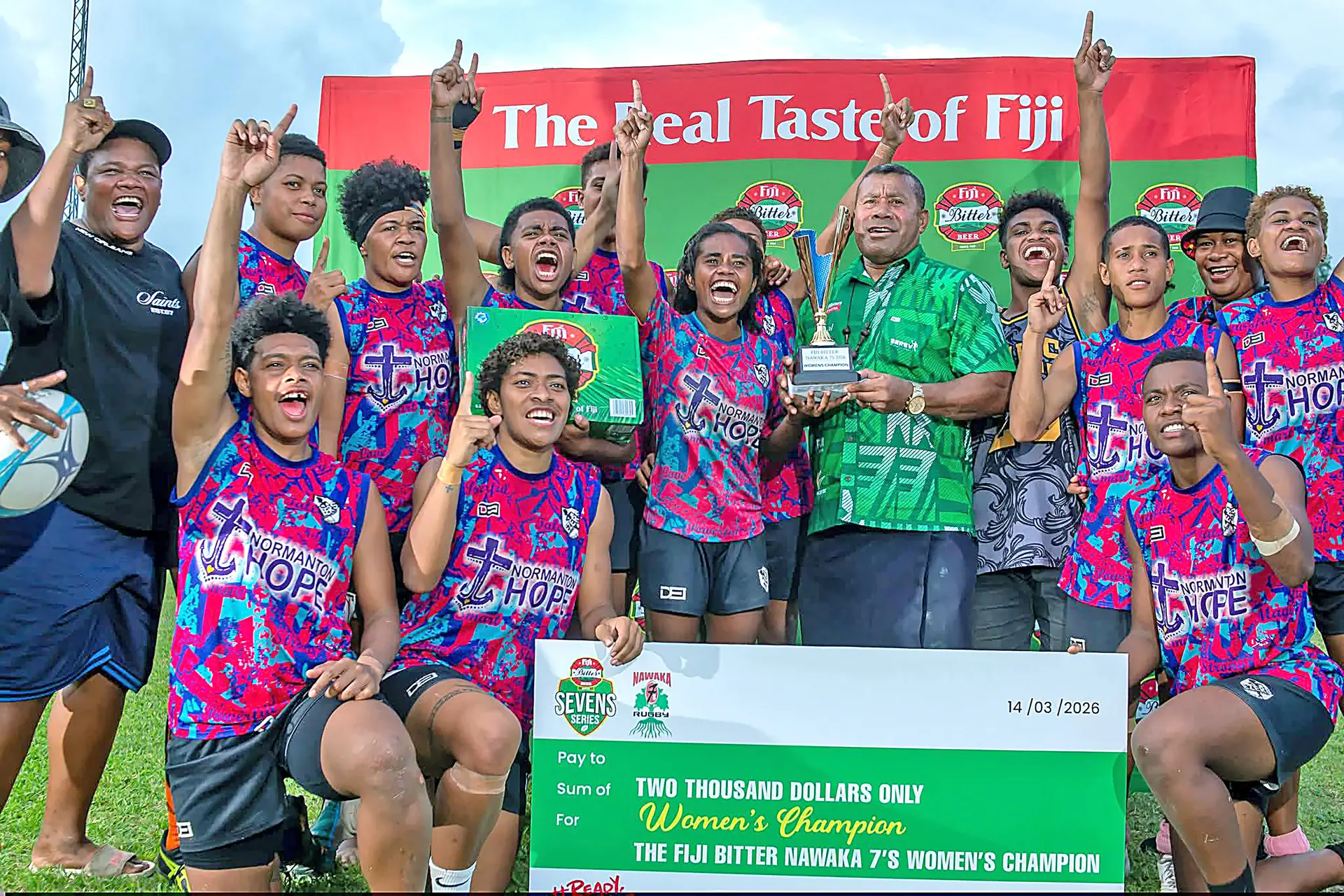 Fiji Bitter Nawaka 7s women’s champions Team Ezers.