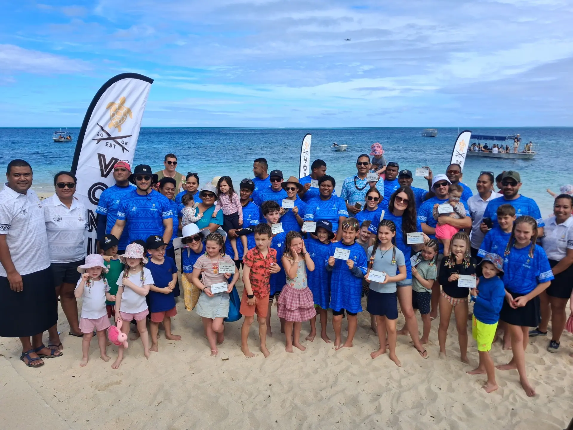 Guest and stakeholders marking the World Turtle Day at Castaway Island Resort, Qalito Island on May 22, 2026. 