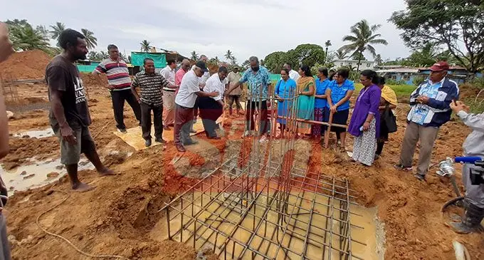 The foundation for the construction of the Nasinu Sangam School new block was officially laid on December 16, 2019. Photo: Shalveen Chand