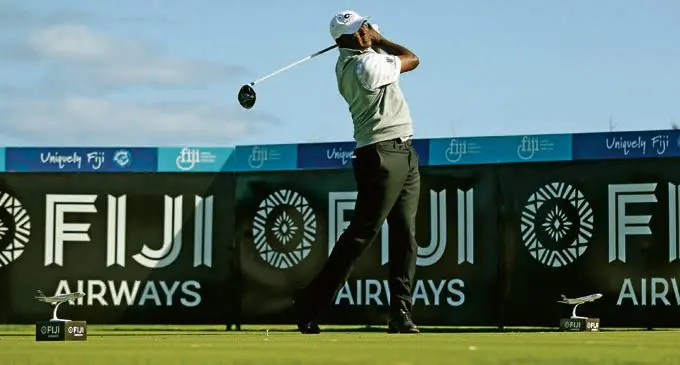 Vijay Singh during last year’s Fiji International at the Natadola Bay Golf Course. Photo: Fiji International