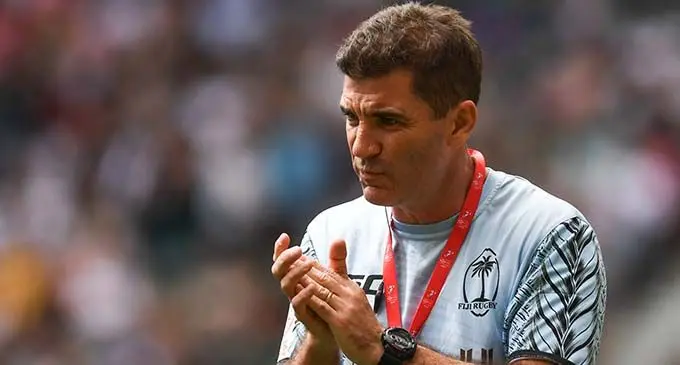 Fiji Airways Fijian men’s 7s head coach Gareth Baber.