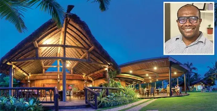 Uprising Beach Resort. Inset: Mosese Seru.