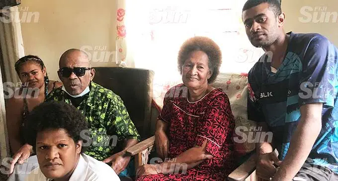 From left: Litiana Naiserelagi, Valami Vanitoba, Elenoa Liku, Evamere Naituni, and Vatemo Vanitoba at their home in Korociri, Nawaka, Nadi. Photo: Waisea Nasokia