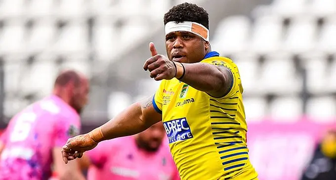 Clermont centre Apisai Naqaliva returned from injury and played for Clermont. Photo: Clermont.