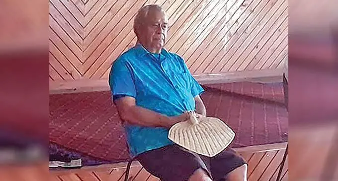 Unity Fiji Leader Savenaca Narube during a campaign event at Namoli Village in Lautoka on November 26, 2022. Photo: Nicolette Chambers