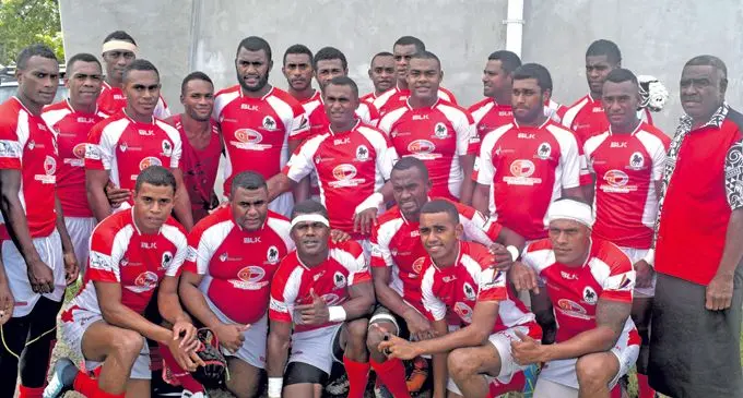 Team Nokonoko/Waicoba Crusaders in round two of the Super 8 Rugby franchise competition at the Lawaqa Park in Sigatoka yesterday. Photo: WAISEA NASOKIA