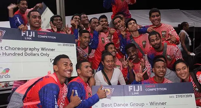 Fiji Link Kula Dance competition winners Marist Brothers High School .  Photo: Simione Haravanua
