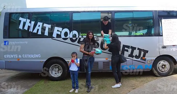 'That Food Bus Fiji' at the Vodafone Arena serving its customers. Photo: Kelera Sovasiga