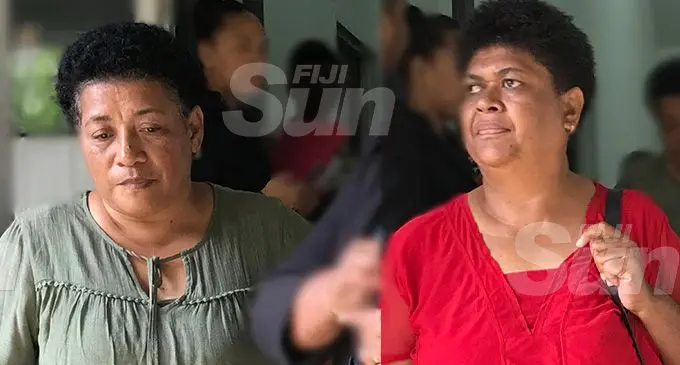 Ane Mauleko and Sereseini Seru outside the Magistrates Court in Suva on November 6, 2019. Photo: Ashna Kumar