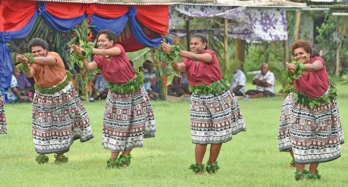 Women of Nadroga-Navosa entertain guest during the Adi Nadroga-Navosa festival on October 25, 2019.  Photo: Waisea Nasokia