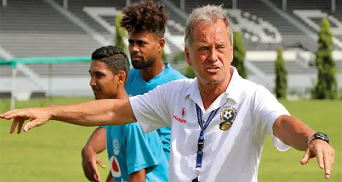 Fijian football head coach Flemming Serritslev in Ba early this year. Photo: Fiji FA Media