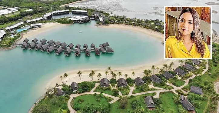 Shahin Dean (inset) said her best local holiday experience was at Fiji Marriot Resort Momi Bay.
