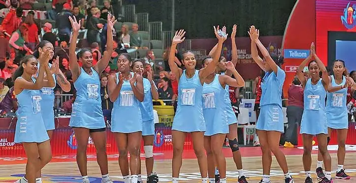 Fijian Pearls players. Photo: Netball Fiji