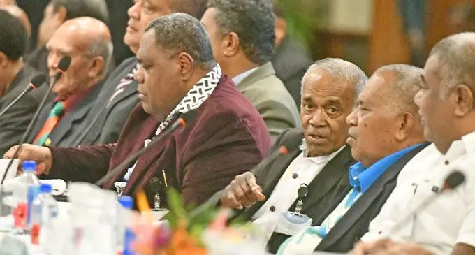 Members of the Great Council of Chiefs during their meeting at the Grand Pacific Hotel in Suva on November 14. 2024. Photo: Ronald Kumar 