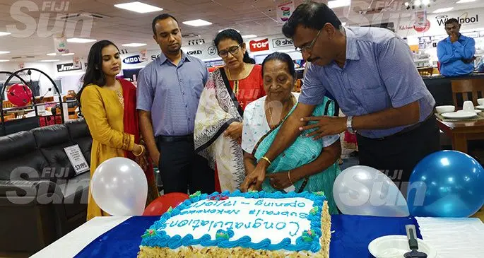 From left: Gounder family members, Subrails Director Shiva Gounder, Gounder family member Radhawati Gounder, Parwati Gounder, and Subrails director Subrail Gounderat the opening of their branch at Nokonoko, Laucala Beach on October 17, 2019. Photo: Laiseana Nasiga