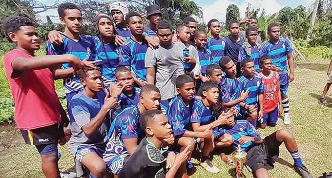 Holy Family Secondary School Under-15 boys winners of the Northern Secondary Schools Rugby Zone One at All Saints Secondary School ground in Labasa on September 3, 2022. Photo: Supplied 