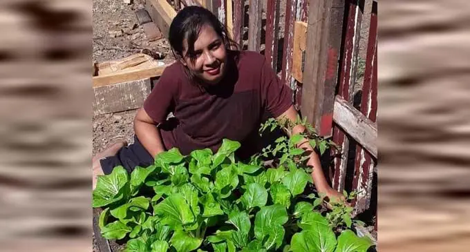 Nandita Maharaj in her backyard garden at Siberia, Labasa on July 24, 2020. Photo: Shratika Naidu