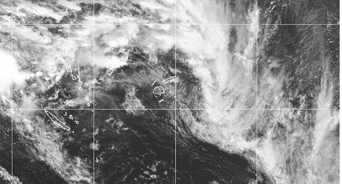 Latest satellite image from Fiji Meteorological Office on  3pm 11th February 2019.