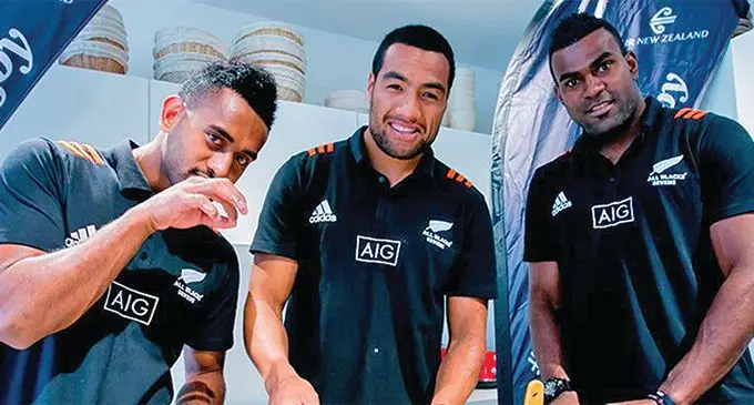 New Zealand 7s players for Hong Kong Akuila Rokolisoa (left) and Sione Molia. Photo: NZ Rugby