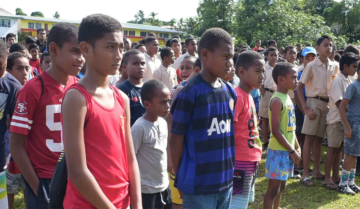Kaji Rugby teams for Ram Sami Nasinu kaji rugby at AOG ground in Kinoya on March 30, 2019. Photo: Ronald Kumar.