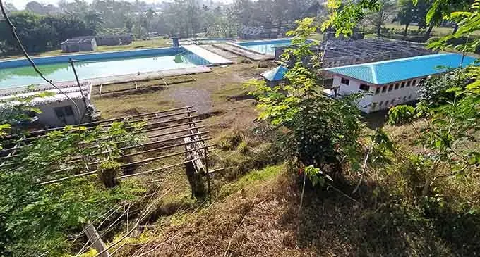The incomplete $12.6 million swimming pool complex at the Lautoka Botanical Garden. The three swimming pools have been near completed, but not other structures and  amenities. Photo: Ivamere Nataro