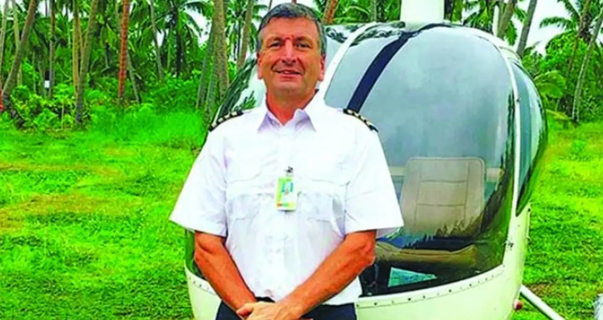 Missing pilot of the ill-fated helicopter that crashed into the Natewa Bay waters, Gilbert Parker.