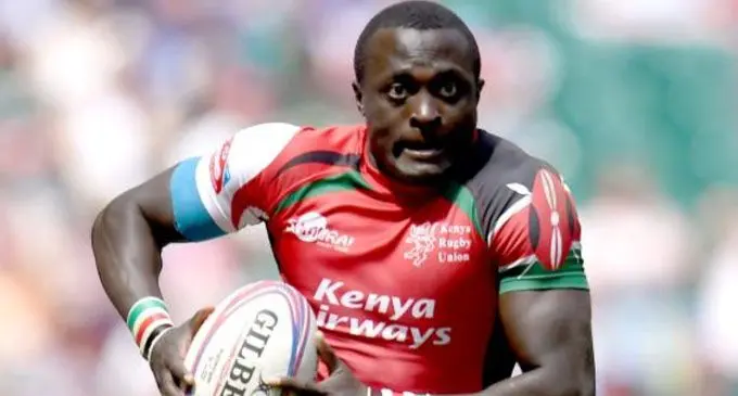 Kenyan try scoring machine Collins Injera..Photo: Zimbio