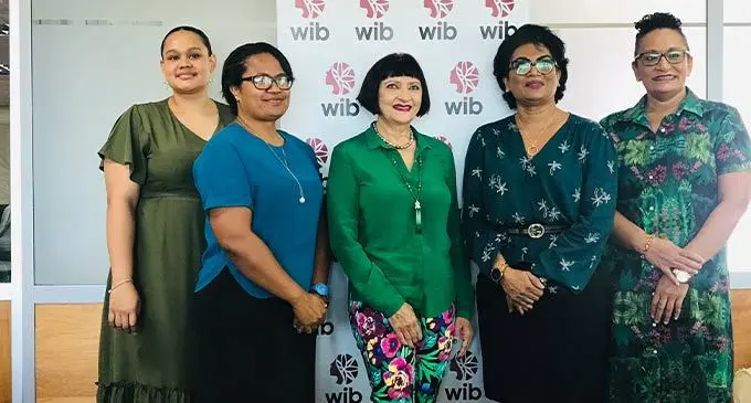 The executive board members for Women in Business. WIB secretary Jemima Daveta, treasurer Mareta Fong, president Dr Nur Bano Ali, executive Vishala Raman, Alison Southey. Photo: Laisa Lui