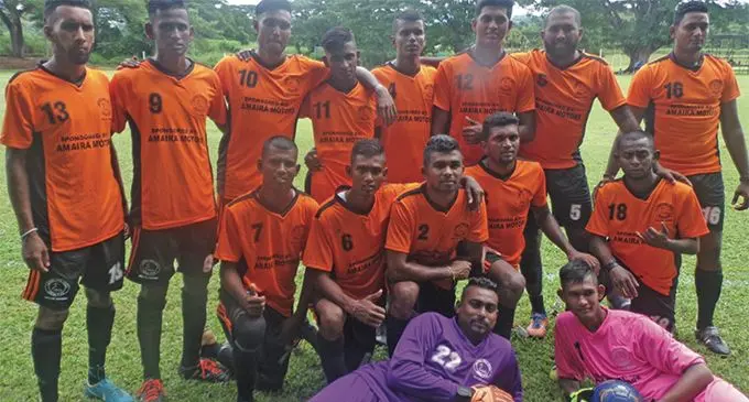 Rakiraki’s Gallau Andhra football team at Xavier College, Ba on April 19, 2019. Photo: Rohit Kumar