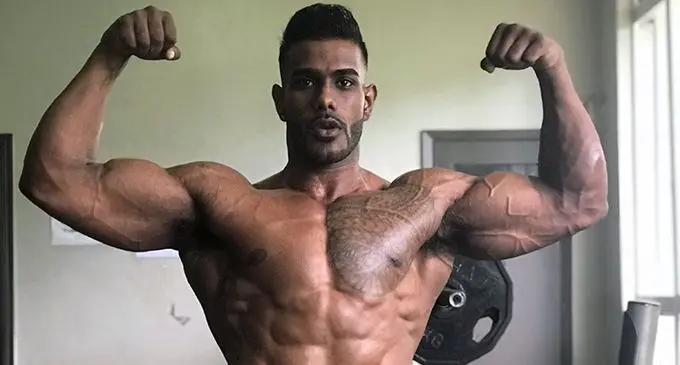 Defending 2018 Suva Classics Men’s Open Physique champion Jordan Pillay. Photo: Sheldon Chanel