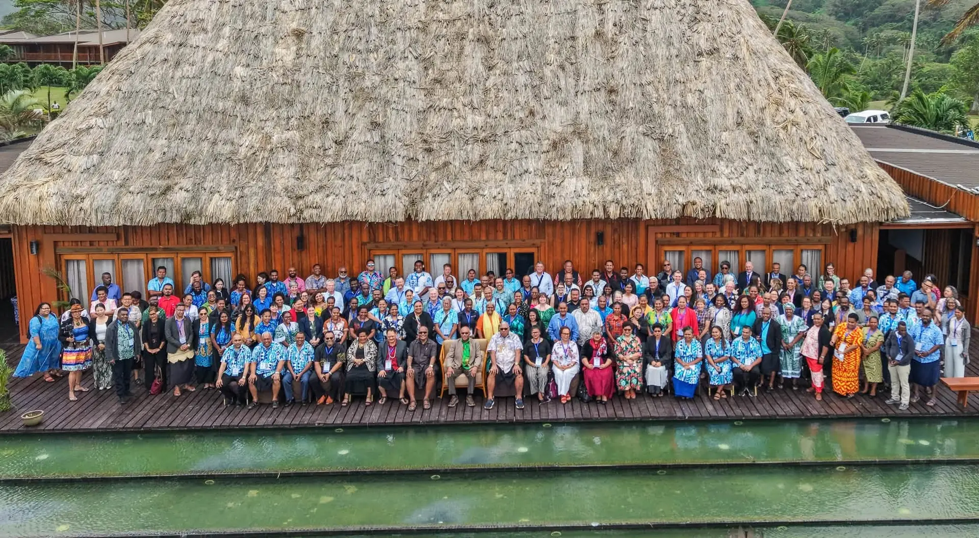 Participants and government officials attend the Pacific Islands News Association (PINA) Media Summit at Wasawasa Resort in Savusavu on September 23, 2026.