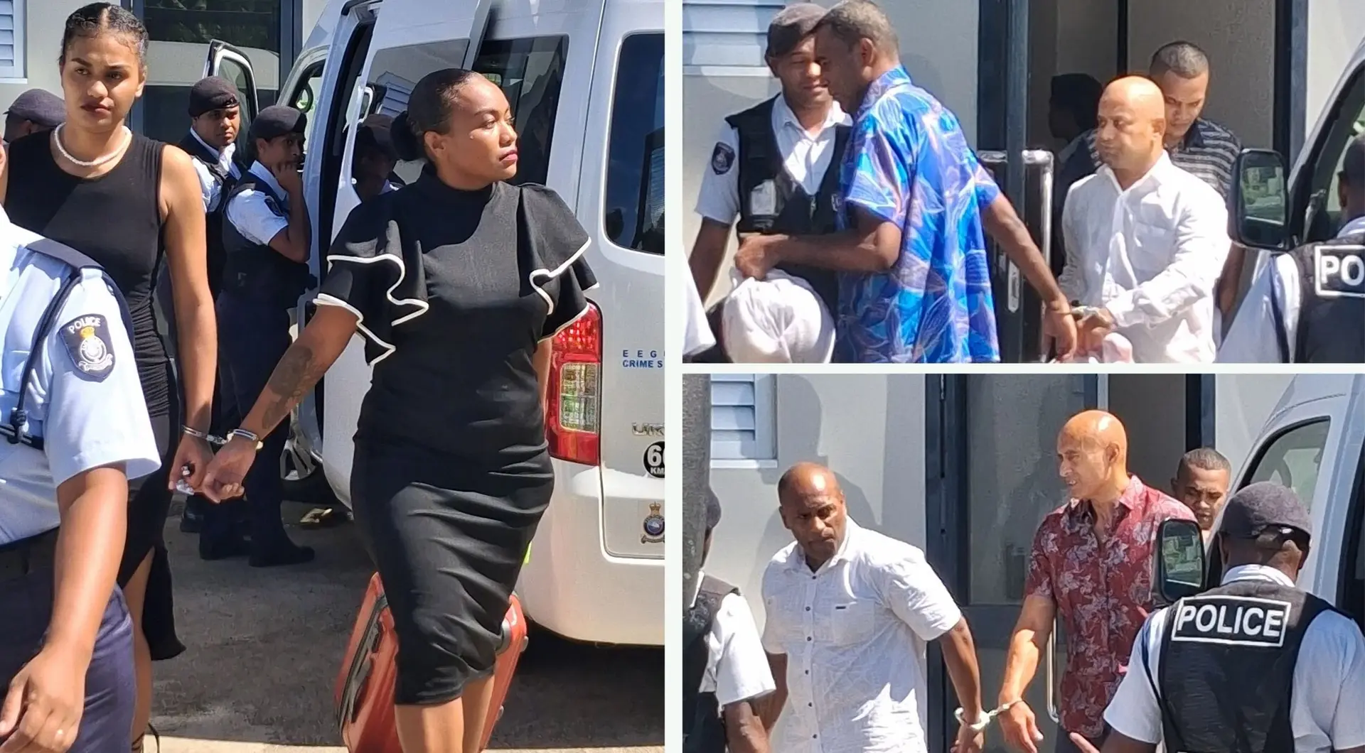 Some of the accused in the Vatia drug bust.