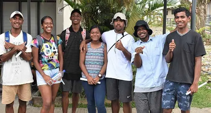 Nasinu Campus students after the Orientation session.