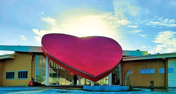 The soon-to-be opened children’s heart hospital in Nasese. 