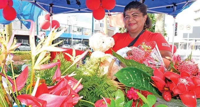Florist Miriama Rokosaluwai. Photo: Ronald Kumar.