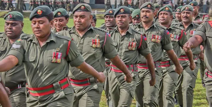 Republic of Fiji Military Forces personnel during the Commander’s Medal Parade on March 17, 2025. Photo: RFMF Media Cell