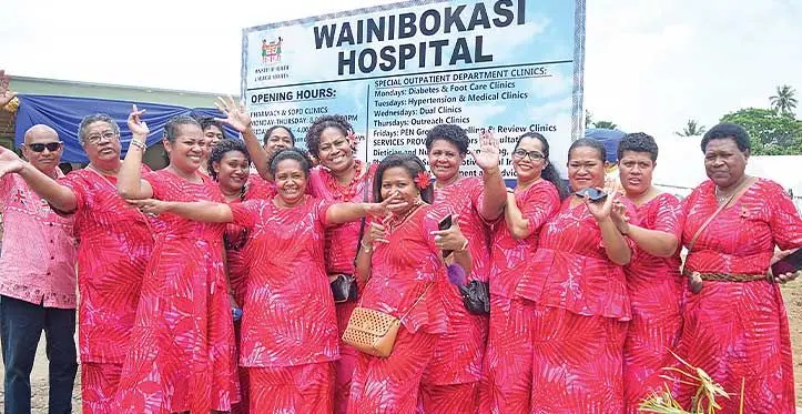 Wainibokasi Hospital medical staff celebrate the commissioning of their new Special Out-Patient Department (SOPD), pharmacy and waiting area on October 26, 2023. Photo: Ronald Kumar