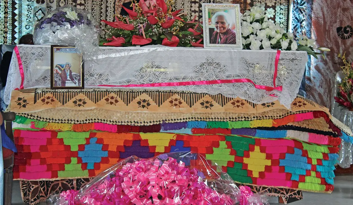 The casket of the late Benina Ciriavesi during her funeral service at the Golden Age Home Suva on February 15,2019.Photo:Simione Haravanua.