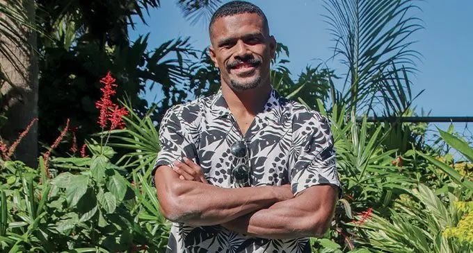 FIJI Water Flying Fijian Jiuta Wainiqolo in Suva on June 29, 2023. Photo: Josua Buredua