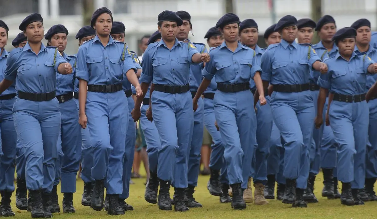 Ratu Sukuna Memorial School (RSMS) year 13 students during their pass-out Parade on September 4, 2019. Photo: Ronald Kumar.