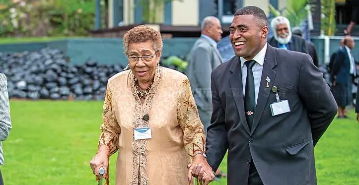 The Soqosoqo Vakamarama iTaukei president Adi Finau Tabakaucoro at the Great Council of Chiefs meeting in Bau Island on May 24, 2023. Photo: Leon Lord
