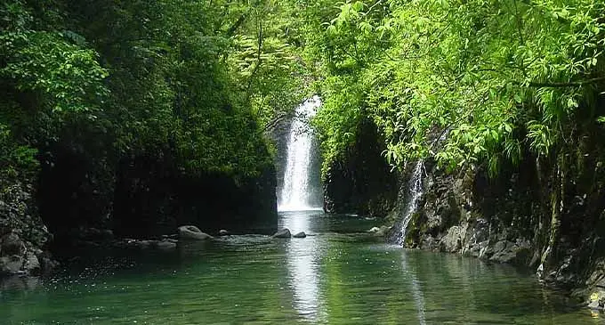 Lavena waterfalls in Taveuni.