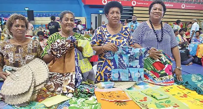 Naitasiri Women’s Group showcasing their handicraft at the 2024 Central Women’s Expo at the Vodafone Arena. Photo: Asenaca Ratu