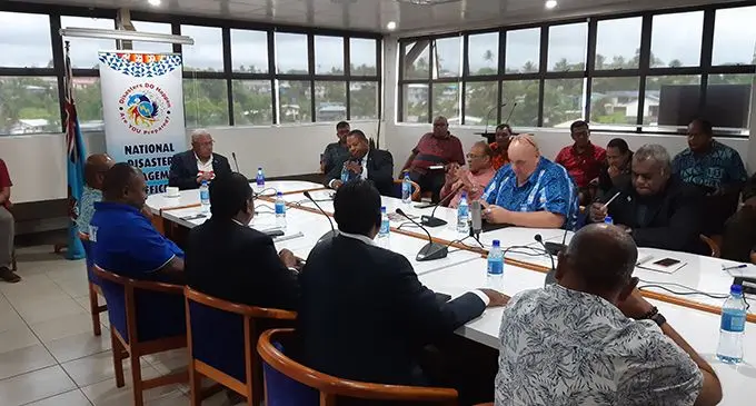 Prime Minister Voreqe Bainmarama during a high level briefing with senior Government officials and stakeholders at Nasilivata House in Suva on January 17, 2020. Photo: Shalveen Chand