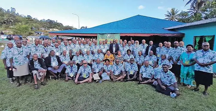 Members of the Tailevu Provincial Council meeting at Nasautoka Village in Wainibuka, Tailevu on October 19, 2023. Photo: Wati Talebula-Nuku