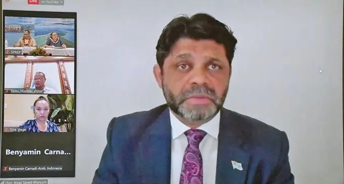 The Attorney-General and Minister responsible for Climate Change, Aiyaz Sayed-Khaiyum. Photo: DEPTFO News