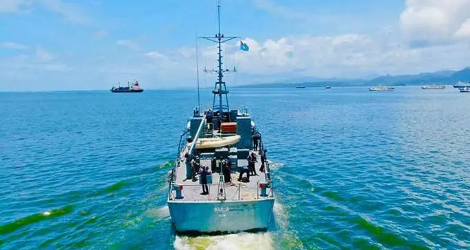 RFNS Kula bound for Australia on January 19, 2020.