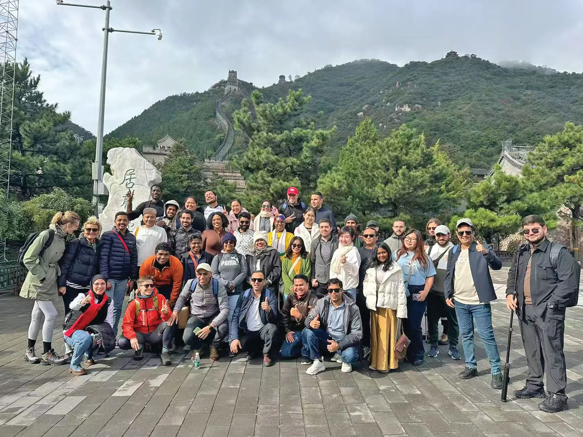 International journalists from the China International Press Communication Centre (CIPCC). 